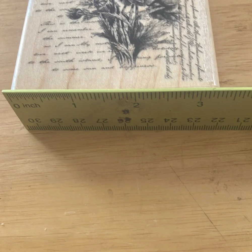 Brand new Floral Script Stamp